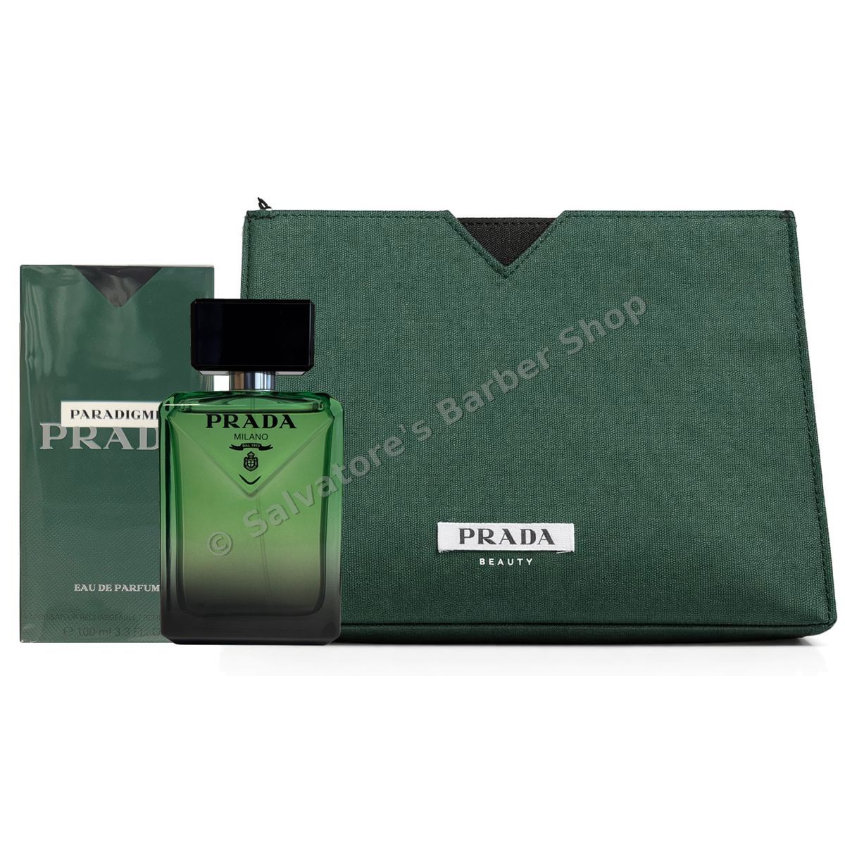 Prada Paradigme Eau de Parfum 100ml with toiletry bag